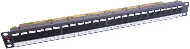 Produktfoto 1 von Molex Premise Networks PowerCat Serie RJ-Rangierfeld Kat. 6 24 Anschl. RJ45 FTP, 1 U, Grau