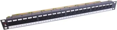 Produktfoto 1 von Molex CES PowerCat Serie RJ-Rangierfeld Kat. 6 24 Anschl. RJ45 FTP, 1 U, Grau