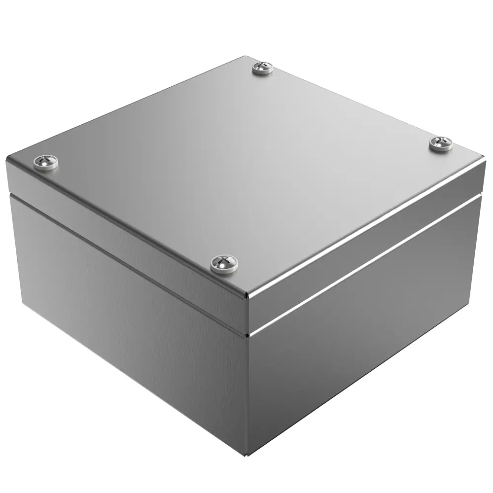 Produktfoto 1 von Rose Stainless Steel Enclosures Edelstahl Wandanschlusskasten farblos IP66 IECEx, ATEX, HxBxT 150 mm, 150 mm x 81 mm
