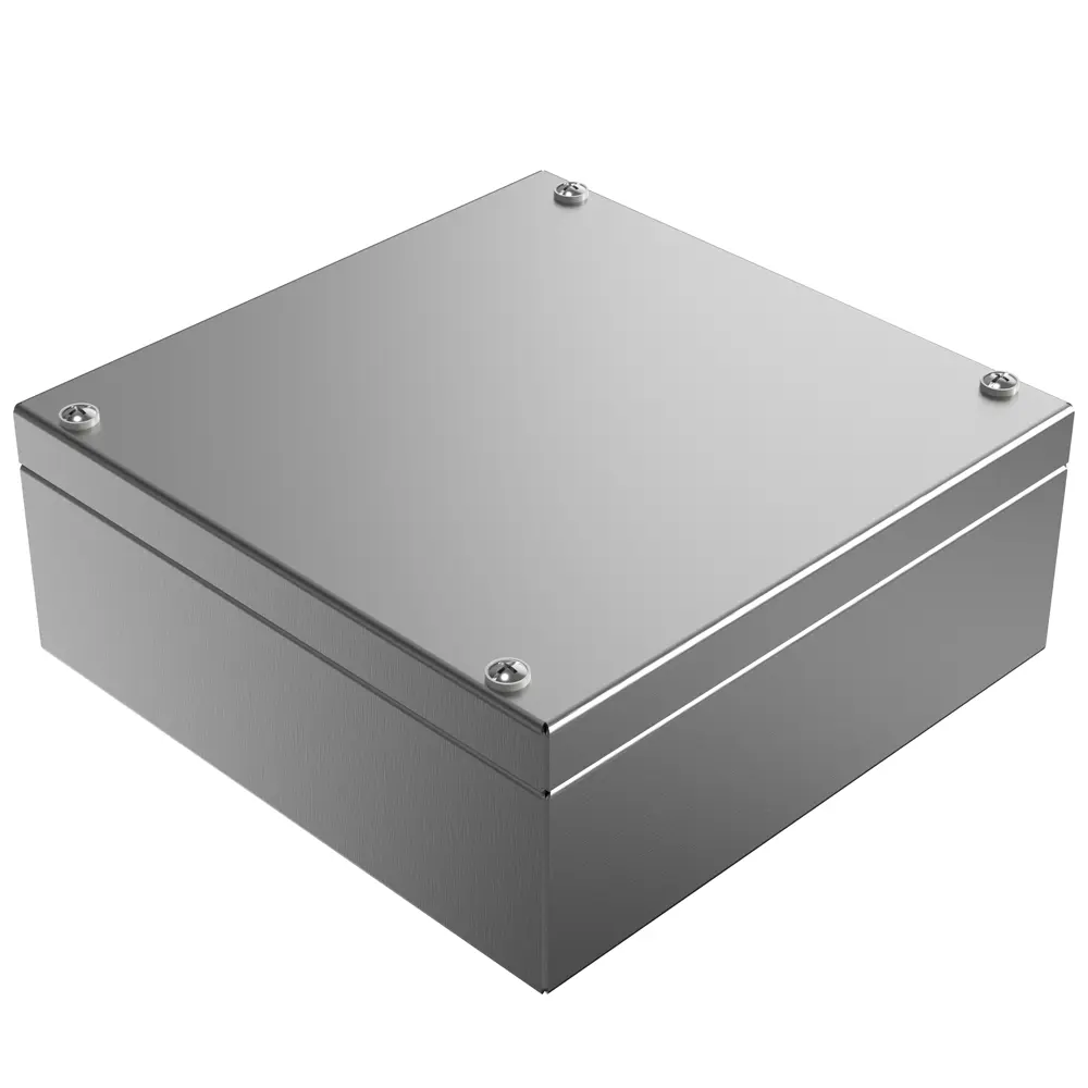 Produktfoto 1 von Rose Stainless Steel Enclosures Edelstahl Wandgehäuse IP66, HxBxT 200 mm x 200 mm x 81mm