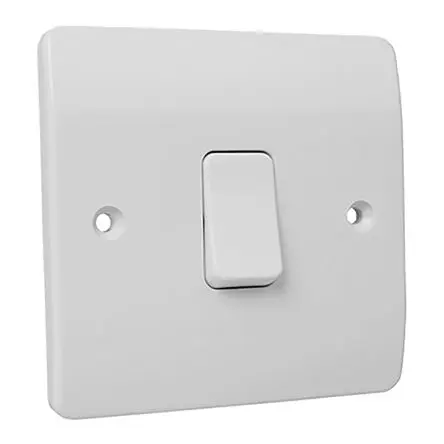 Produktfoto 1 von MK Electric Logic Plus Mittel, Architrave-Schalter, Drücken, Glocke, Breiter Wippschalter Lichtschalter 1-teilig,