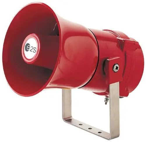 Produktfoto 1 von e2s BEXS110E  Elektronischer Signalgeber IP66 230 V ac 32-Ton 117dB Rot, Ø 181 mm