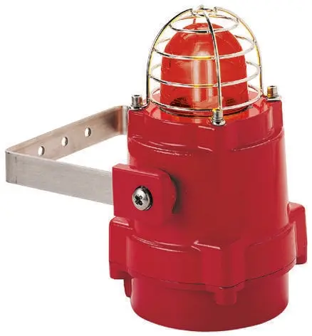 Produktfoto 1 von e2s BExBG05 Xenon Stroboskop Signalleuchte Rot, 24 V dc, Ø 153mm x 246mm, ATEX-Zulassung