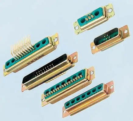 FCT from Molex FM D-Sub-Steckverbinder 3 gewinkelt, 9-polig, Durchsteckmontage Buchse, mit Flansch