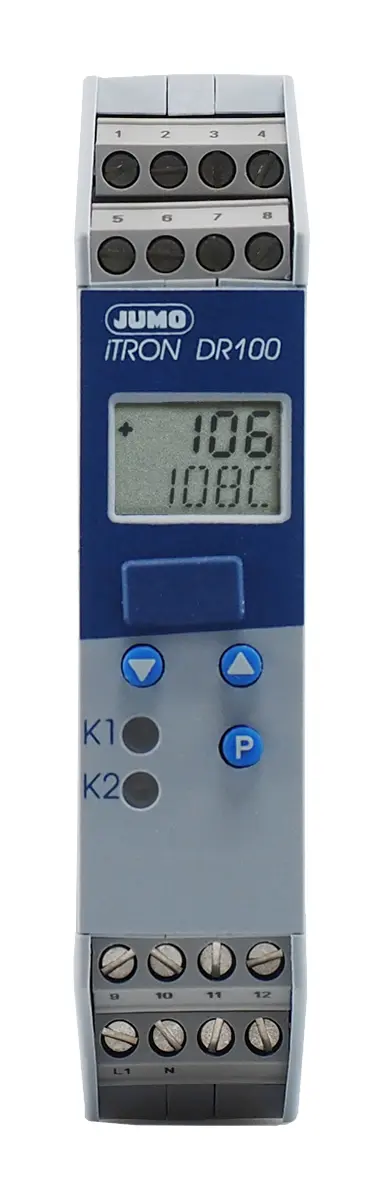 Produktfoto 1 von Jumo iTRON PID Temperaturregler, 2 x Relais Ausgang, 110 → 240 V ac