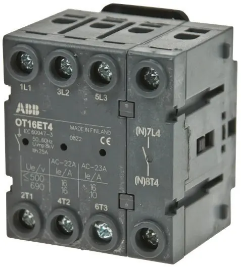 ABB OT Trennschalter 4-polig Frontplattenmontage 80A 560 kW Schwarz IP20 3-phasig