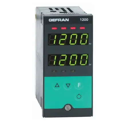 Produktfoto 1 von Gefran 1200 PID Temperaturregler Panel 2, 3 x Relais Ausgang 240V ac Ein-Aus