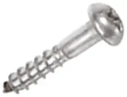 Produktfoto 1 von RS PRO Pozidriv Holzschraube, #10 Edelstahl Rund glatt x 40 mm