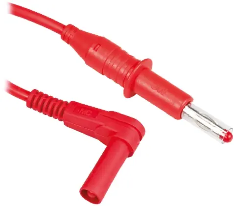 Produktfoto 1 von Staubli Steckverbinder-Messleitung 19A Stecker / Stecker, Rot Polyvinylchlorid-isoliert 1 m, 600 V