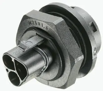 Produktfoto 1 von Wieland RST20i3 Beleuchtungssteckverbinder, Kabel Stecker, Rund, Klemme 20A, Kontakte: 3 IP68, Schwarz, 0.5mm², 2.5 mm²