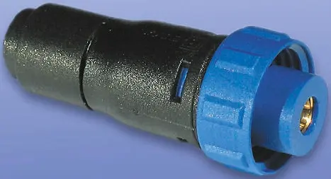 Produktfoto 1 von Bulgin 400 Stecker Koaxialsteckverbinder SMB-Steckverbinder, Kabel, für RG174-Kabel, 50 Ω Vorverdrahtet, Standard,