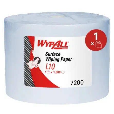 Produktfoto 1 von WYPALL WypAll L10 General Clean Papierhandtuch Rolle, 380 x 235 mm 1, 1000-Blatt