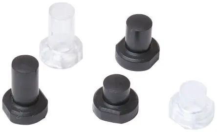 MEC Modularschalter-Kappe Schwarz für Druckschalter Serie 3F