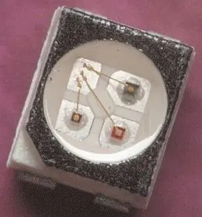 Produktfoto 1 von Broadcom Oberfläche LED Grün, Rot 2.2 V, Cluster 2-LEDs, 120 °, 4-Pin PLCC 4