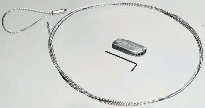 Produktfoto 1 von Gripple Drahtseilklemmen Kauschen Satz, Stahl, 3 m, max. 45 kg