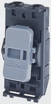 Produktfoto 1 von MK Electric Grid Plus Schaltereinsatz Schwarz 1-polig 20A 2-Weg
