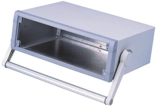 Produktfoto 1 von METCASE, Schalengehäuse, Grau, Aluminium, IP40 120 mm, 260 mm, 350 mm, Unimet