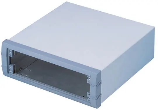 Produktfoto 1 von METCASE, Schalengehäuse, Grau, Aluminium, IP40 85 mm, 260 mm, 250 mm, Unimet