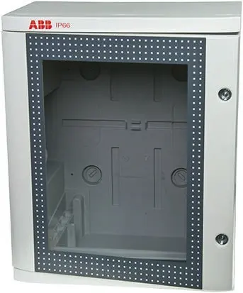 Produktfoto 1 von ABB 1SL02 Thermoplast Wandanschlusskasten Grau IP66 Transparente Tür, HxBxT 700 mm, 580 mm x 260 mm