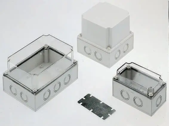 Fibox; Gehäuse; Polycarbonat; Grau; IK08 IP66, IP40 Breite 80 mm Höhe 125 mm Länge 130 mm