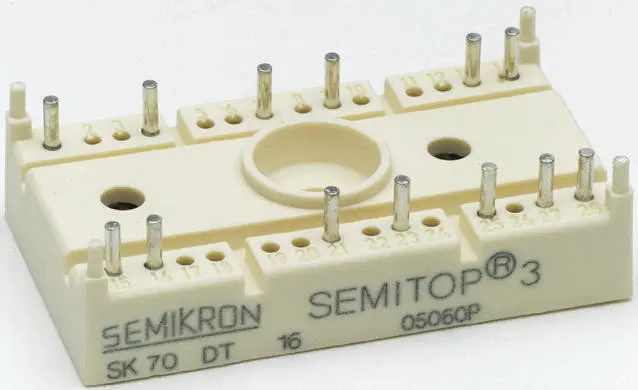 Produktfoto 1 von Semikron Danfoss Thyristormodul 68 A 1600 V, Gate-Trigger 100 mA 0.45 kA 1.9 V 13-Pin