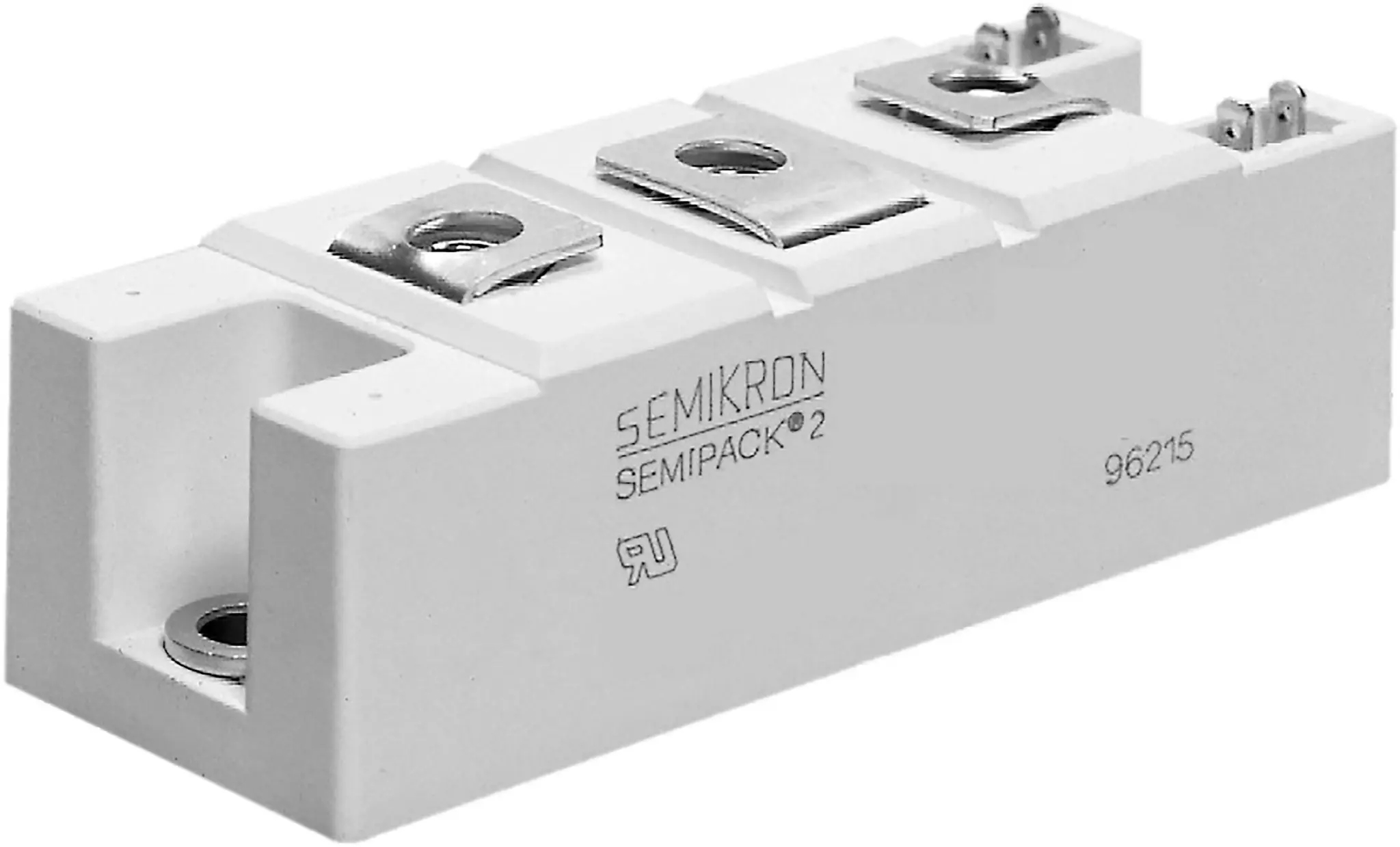Produktfoto 1 von Semikron Danfoss Dioden-/Thyristor-Modul SCR 156 A 1800 V, Gate-Trigger 150 mA 5.4 kA 1.6 V SEMIPACK2 5-Pin