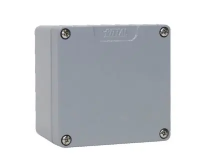 Produktfoto 1 von Rittal GA Aluminiumguss Wandanschlusskasten Grau RAL 7001 IP66, HxBxT 120 mm, 122 mm x 80 mm
