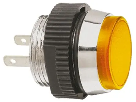 Signal Construct SKCD Gelb Tafelmontage-Anzeige, Stecker 14V 16 mm, IP67