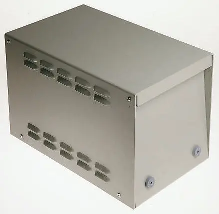 Produktfoto 1 von Hammond 516-0010 Netzteilgehäuse, Aluminium, Grau 241 mm, 366 mm, 221 mm, Pulverlackierung, IP30