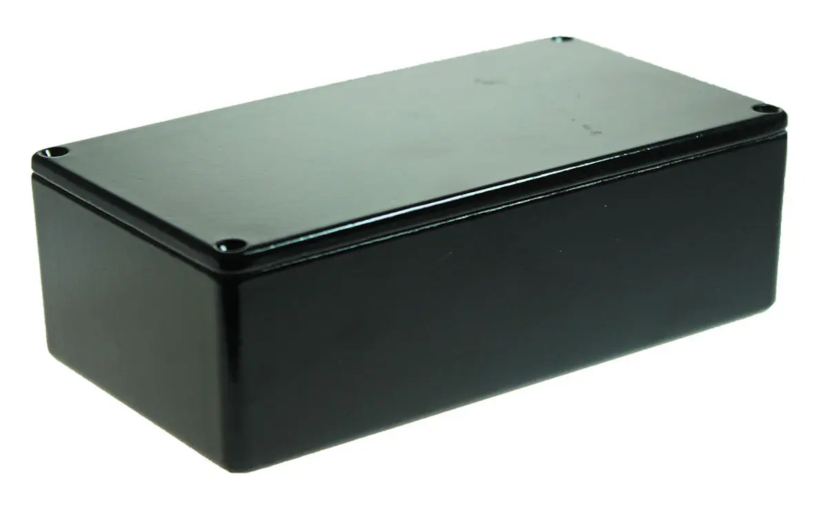 Produktfoto 1 von CAMDENBOSS 5000; Gehäuse; Aluminiumdruckguss; Schwarz IP65 Breite 82 mm Höhe 50 mm Länge 152 mm