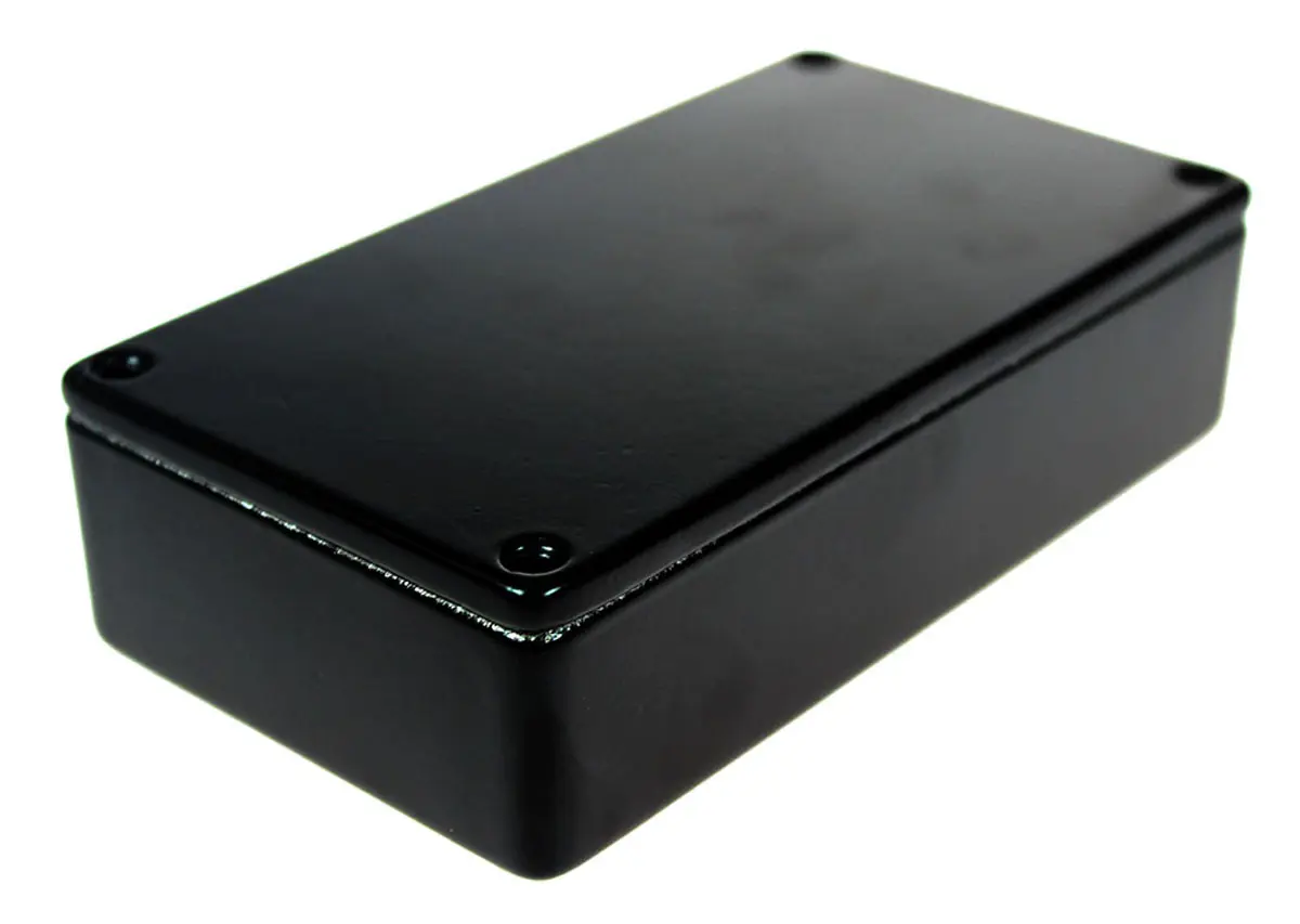 Produktfoto 1 von CAMDENBOSS 5000; Gehäuse; Aluminiumdruckguss; Schwarz IP65 Breite 62 mm Höhe 31 mm Länge 112 mm