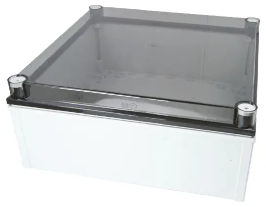 Produktfoto 1 von Fibox CAB PCQ Polycarbonat Wandanschlusskasten Grau IP66, IP40, HxBxT 172 mm, 400 mm x 400 mm