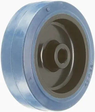 Produktfoto 1 von LAG Rollwagenrolle Schwarz, Blau, Mat. Gummi, 180 kg Ø 125 mm, B. 40 mm