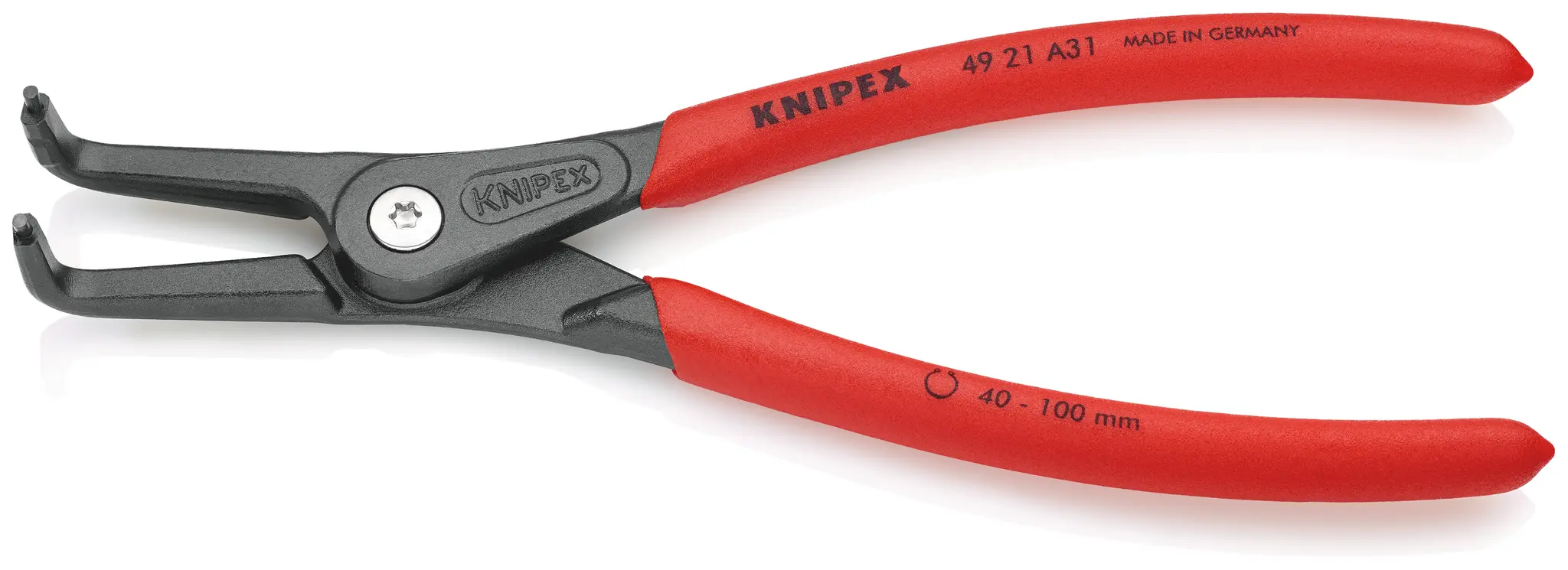 Produktfoto 1 von Knipex Sicherungsringzange Außen- 210 mm 40 to 100 mm Schließer (NO)