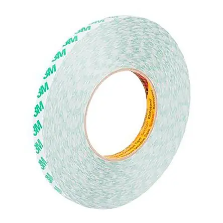 Produktfoto 1 von 3M 9087 Kunststoff-Klebeband doppelseitig, Weiß, -40 °C bis 93 °C, Stärke 0.26 mm Polyvinylchlorid, 12mm x 50 m