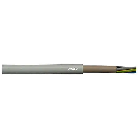 Produktfoto 1 von Lapp NYM-J Netzkabel, 5-adrig Grau, 50 m, Polyvinylchlorid 50 °C