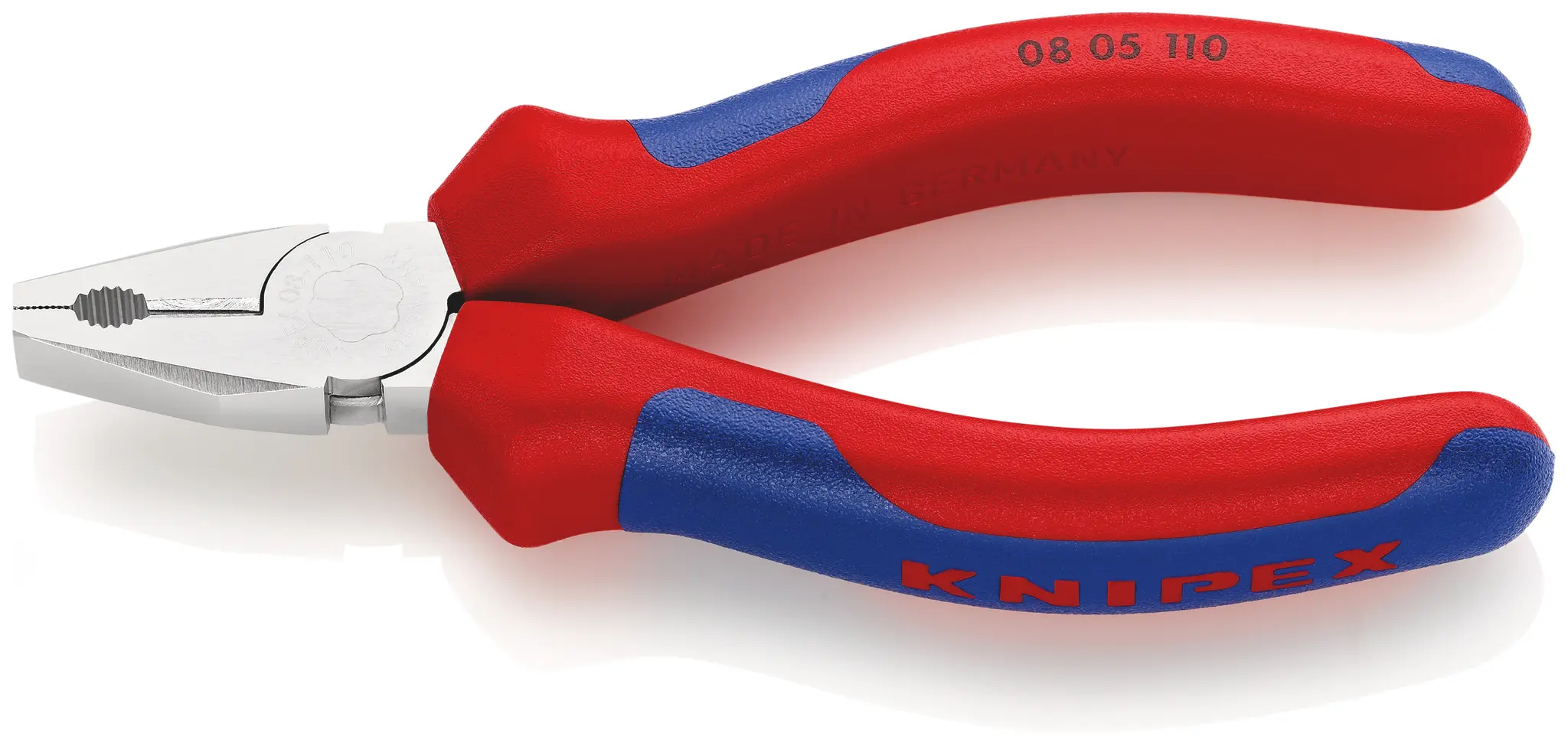 Produktfoto 1 von Knipex Rundzange Schneidkraft → Copper Cable: 9 mm Hard Wire: 1, 6 mm Medium Hard Wire: 2, 5 mm 110 mm