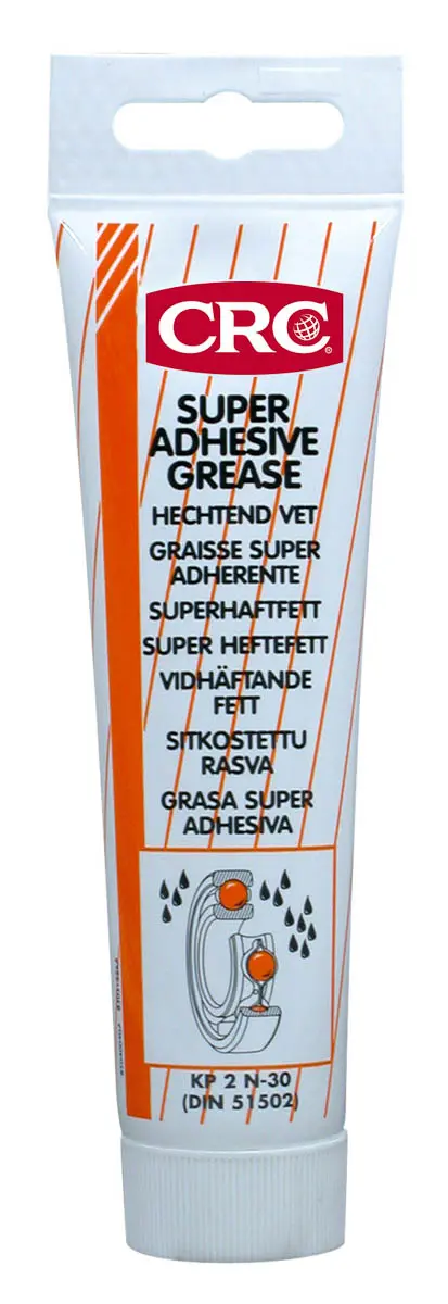 Produktfoto 1 von CRC Super Adhesive Grease Lithium Fett Gelb -30 °C bis 140 °C, Rohr 100 ml