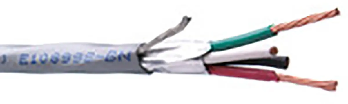 Produktfoto 1 von Belden 4302FE Steuerkabel, 4-adrig 0.82 mm² 18 AWG Grau Geschirmt, 100 m, Polyethylen