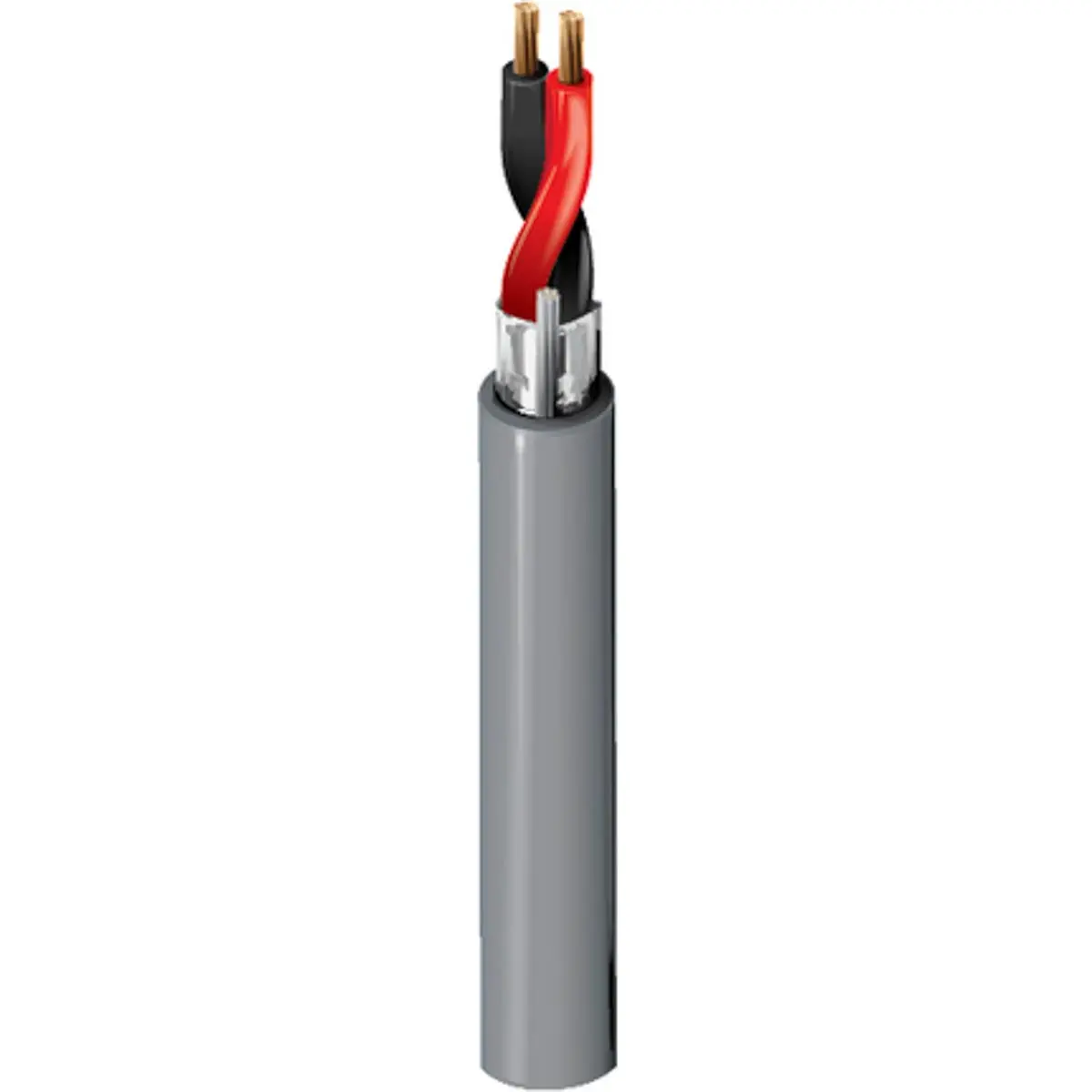 Produktfoto 1 von Belden 5300FE Steuerkabel, 2-adrig 0.82 mm² 18 AWG Grau Geschirmt, 152 m, Polypropylen