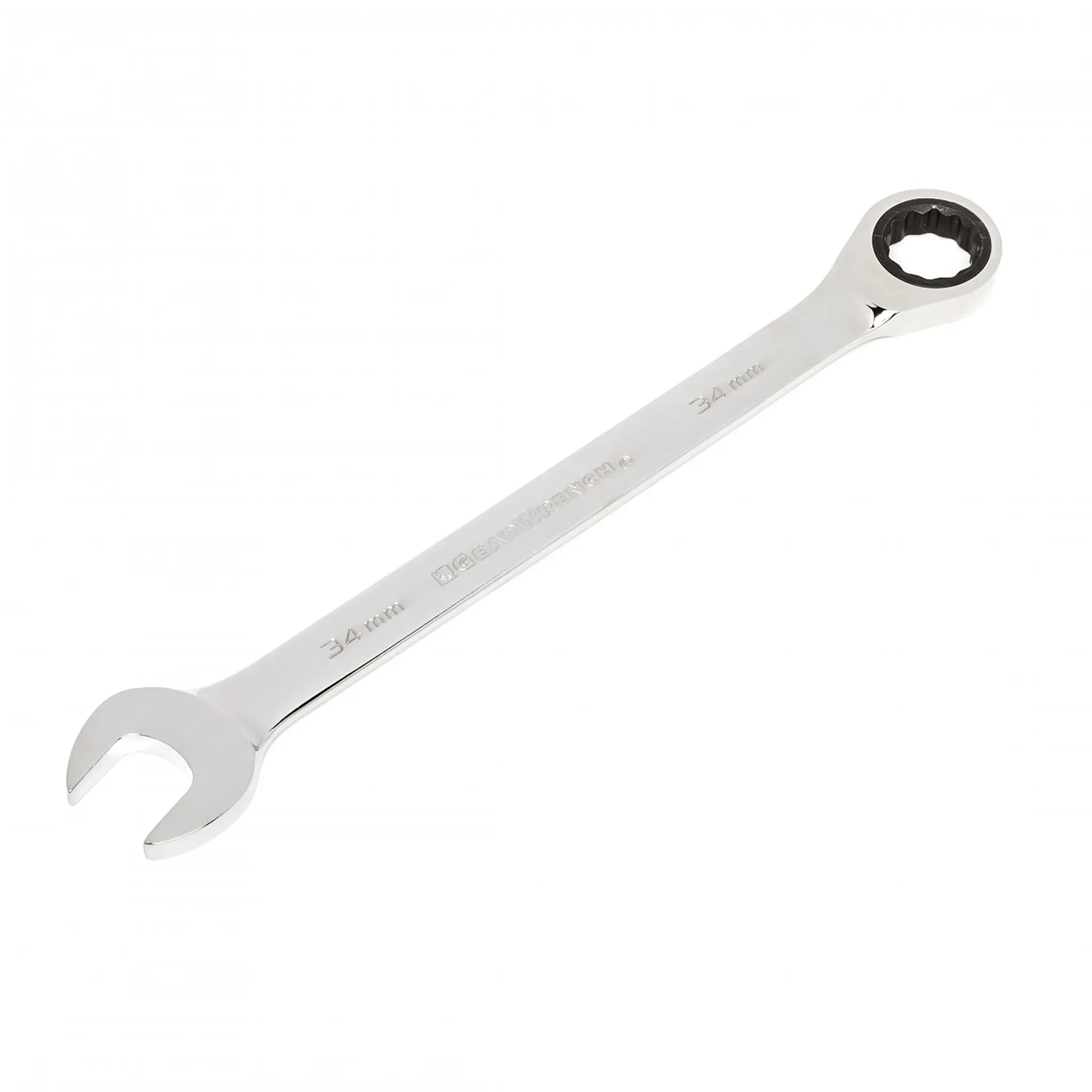 Produktfoto 1 von GearWrench Gabel‑Ring Ratschenschlüssel Mattverchromt 34 mm, Länge 460 mm