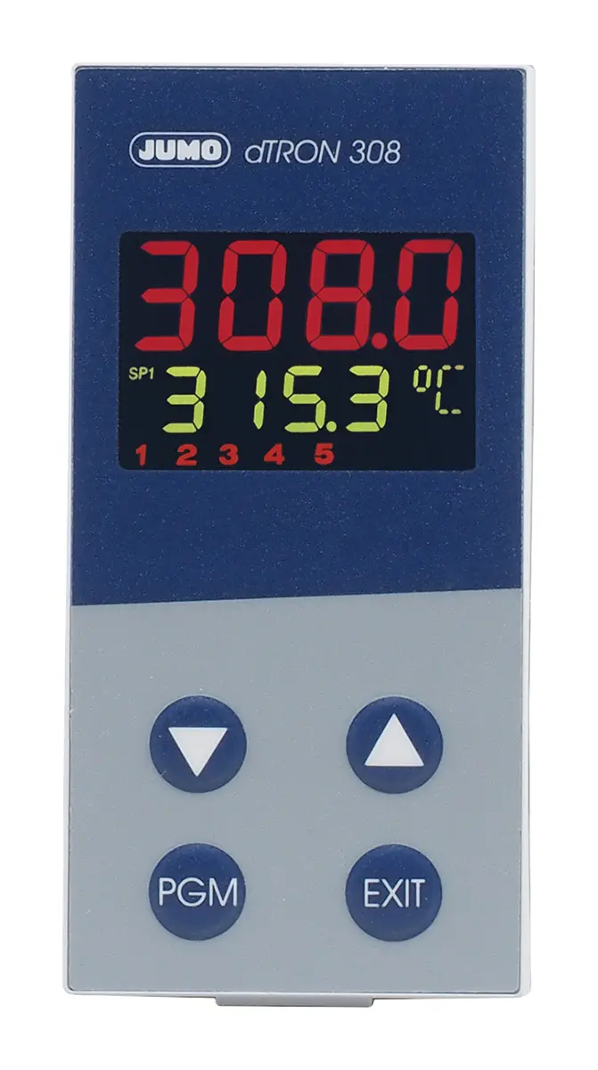 Produktfoto 1 von Jumo dTRON PID Temperaturregler, 5 x Analog Ausgang, 110 → 240 V ac, 96 x 48mm
