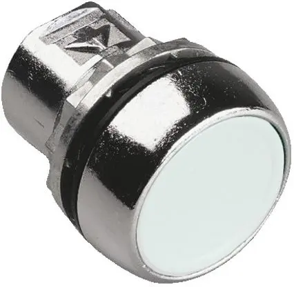 Produktfoto 1 von Allen Bradley 800F Drucktastenkopf Ø 22 mm, Weiß Tastend Rund Rund Kunststoff, IP65