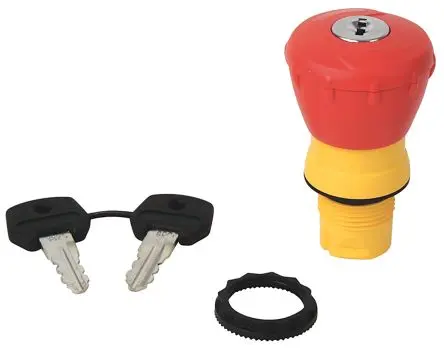 Produktfoto 1 von Allen Bradley 800F Drucktastenkopf Ø 22 mm, Rot Schlüsselentriegelung Rund Kunststoff, IP66