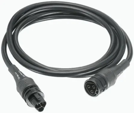 Produktfoto 1 von Wieland H05W Beleuchtungssteckverbinder Stecker/Buchse, Kabel assembliert 20A, Kontakte: 3 IP68, Schwarz, L. 2 m