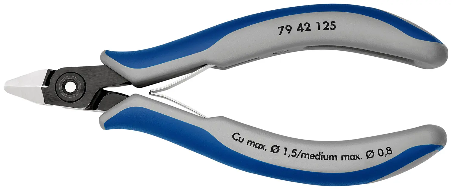 Produktfoto 1 von Knipex Knipex Schmiege Kneifzange 125 mm / Backen 10mm, Schneidleistung 1.5 mm