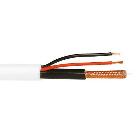 Produktfoto 1 von ABUS Security-Center KA RG59 SDI-Koaxialkabel, Verlegekabel, 75 Ω, 50 m, Aussen ø 9.8 mm Außen-ø , Weiß