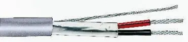 Produktfoto 1 von RS PRO Datenkabel, 1-paarig 0,35 mm² Ø 3.8mm Aluminiumfolie-PET-Band Schirmung PVC isoliert Twisted Pair Grau