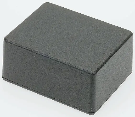 Produktfoto 1 von Hammond 1590; Gehäuse; Aluminiumdruckguss; Schwarz IP54 Breite 119.5 mm Höhe 52 mm Länge 187.5 mm