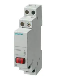 Produktfoto 1 von Siemens Anzeige 5TE 230V ac Rot LED Panel Vierkant IP20 Schraube